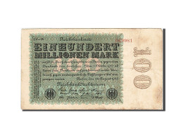 Billet, Allemagne, 100 Millionen Mark, 1923, 1923-08-22, KM:107e, TB - 100 Mio. Mark