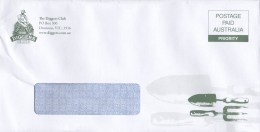 Australia 2016 The Diggers Club Priority Postpaid Window Envelope Used - Briefe U. Dokumente