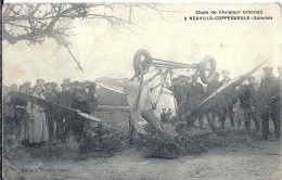 SOMME - 80 - NEUVILLE - COPPEGUEULE - 600 Hab. - Chute Aviateur Grazzioli - Gros Plan - Petite Pliure BG - Unfälle