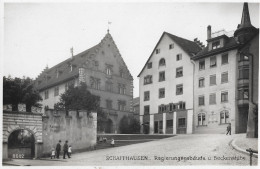 SCHAFFHAUSEN → Kantons-Polizei, Regierungsgebäude Und Beckenstube, Fotokarte Ca.1930 - Autres & Non Classés