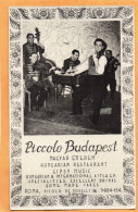 Piccolo Budapest Rome Italy Old Real Photo Postcard - Cafes, Hotels & Restaurants