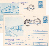 #BV2006   ERROR, IMAGE IS MOVED TO  THE LEFT SIDE ,   POSTCARD STATIONERY, 1986  ,   ROMANIA. - Variedades Y Curiosidades