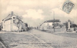 CPA 95 VIARMES LA ROUTE DE ROYAUMONT  1906 - Viarmes