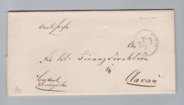 Heimat AG BREMGARTEN 1853-09-29 Amtsbrief Nach Aarau - 1843-1852 Federal & Cantonal Stamps