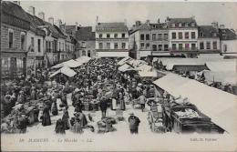 CPA Marché écrite MAMERS - Marktplaatsen