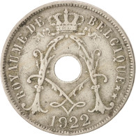 Monnaie, Belgique, 25 Centimes, 1922, TB+, Copper-nickel, KM:68.1 - 25 Cent