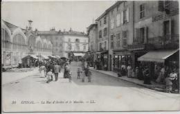 CPA Marché écrite EPINAL - Marktplaatsen