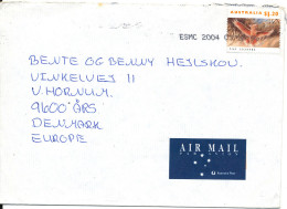 Australia Cover Sent Air Mail To Denmark 1995 Single Stamped - Briefe U. Dokumente