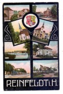 2067 REINFELD, Bahnhof, Seepavillon, Bahnhofshotel, Wassermühle, Kirchen..., 1915 - Bad Oldesloe