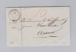 Heimat Schweiz AG ZOFINGEN 1861-06-12 Brief Nach Aarau - Storia Postale
