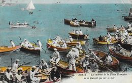 Brest - Les Marins De La Flotte Française Ne Se Plaisent Que Sur La Mer - Edition Nozais - Carte Colorisée - Brest