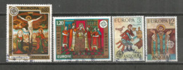 ANDORRA / ANDORRE.Europa 1975 (Fresques Religieuses) 4 Timbres Oblitérés, 1 ère Qualité. Côte 23,00 € - Gebruikt