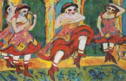 46827- RAPHAEL KIRCHNER- DANCERS, ILLUSTRATION, VINTAGE REPRINT - Kirchner, Raphael