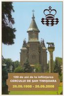 46875- TIMISOARA CHESS CLUB ANNIVERSARY, CATHEDRAL - Schach