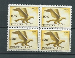 Turquie Poste Aerienne  - Yvert N° 42** Bloc De 4 -  Abc8703a - Luftpost