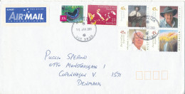 Australia Cover Sent Air Mail To Denmark Mount Eliza 10-1-2012 With A Lot Of Topic Stamps - Briefe U. Dokumente