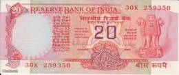 (B0148) INDIA, 1985-1990 (ND). 20 Rupees. P-82h. UNC - Inde