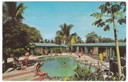 Kailua-Kona Hawaii, Kona Sunset Hotel Swimming Pool, C1960s/70s Vintage Postcard - Big Island Of Hawaii