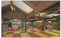 Kalapaki Beach Island Of Kauai Hawaii, Kauai Surf Hotel Resort, Arcade Shops Interior View, C1960s Vintage Postcard - Kauai