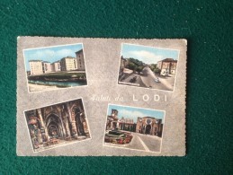 Cartolina Saluti Da Lodi S.freolo,viale Dante Alighieri,timbro Settembre 1958 8°centenario Della Fondazione - Lodi