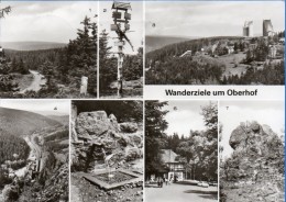 Oberhof In Thüringen - S/w Mehrbildkarte 10  Wanderziele - Oberhof