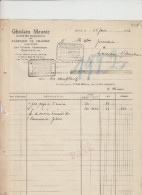 ROUX - GHISLAIN MEUREE - FABRIQUE DE CHAINES - FACTURE - 1943 - Straßenhandel Und Kleingewerbe