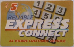 USA - Express Connect, WorldxChange Comm/CTS Telecom Prepaid Card $5, Used - Altri & Non Classificati