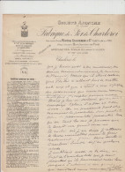 MARCHIENNE AU PONT - FABRIQUE DE FER DE CHARLEROI - LETTRE - FONDE EN 1863 - Straßenhandel Und Kleingewerbe