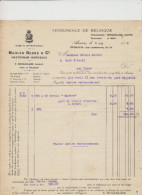 ANVERS - MAHLER BESSE - VINS SPIRITUEUX - FACTURE - 1919 - Straßenhandel Und Kleingewerbe