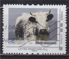 = Personnalisé Oblitéré Cadre MonTimbraMoi Gris Lettre Prioritaire 20g Dans Les Vosges, La Vache Vosgienne - Autres & Non Classés