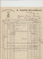 JUMET - A.ANDRE MOURMAUX - DISTILLERIE/VINAIGRERIEDE L ANCRE - FACTURE - 1911 - Straßenhandel Und Kleingewerbe