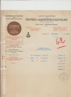 AUVELAIS - FEUTRES/AMIANTES D'AUVELAIS - FACTURE - 31 MARS 1943 - Straßenhandel Und Kleingewerbe