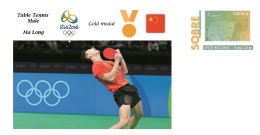 Spain 2016 - Olympic Games Rio 2016 - Gold Medal Table Tennis Male China Cover - Other & Unclassified