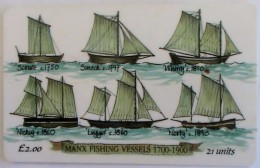 ISLE OF MAN - Manx Fishing Vessels, Tirage 10000, Used - Man (Ile De)