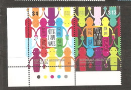 ARGENTINA 2013 CAMPAIGN AGAINST DISCRIMINATION SET MNH - Ongebruikt