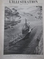 1906 Sous-marin Submarine Au Fond D Une Crique En Méditérannée  1906 - Non Classificati