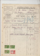 LODELINSART - METIERS DU BOIS - FACTURE - 1943 - Straßenhandel Und Kleingewerbe