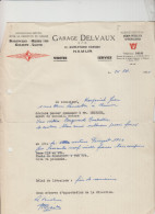 NAMUR - GARAGE DELVAUX - LETTRE - 1955 - Straßenhandel Und Kleingewerbe