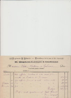 GEDINNE - R.BEGHON/LEMYE - IMPRIMERIE/LIBRAIRIE/FOURNITURES BUREAU ET CLASSE - FACTURE - 1902 - Straßenhandel Und Kleingewerbe