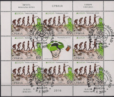 2016 Serbien Sheet Mi. 667-8  Used  Europa   " Think Green " - 2016