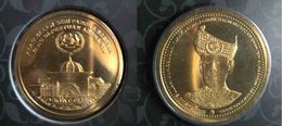Malaysia 2012 1 Ringgit Coin Installation  Agong Sultan Kedah Nordic Gold (B.U) Commemorative Coin - Malaysie