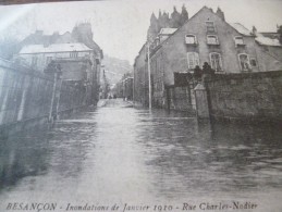 CPA 25 Doubs Besançon Inondation De Janvier 1910 Rue  Charles Nodier - Besancon