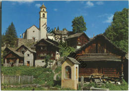 Bosco-Gurin - Kirche - Ansichtskarte Großformat - Bosco/Gurin