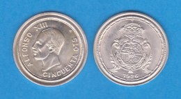 ALFONSO XIII  50 Céntimos 1.926 Plata/Silver Réplica     SC/UNC  DL-11.871 - Proeven & Herslag