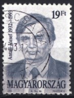 Antall József - Hungarian PRIME MINISTER Premier Politician - 1993 Hungary - Stamping Békéscsaba - Gebruikt