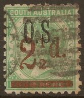 SOUTH AUSTRALIA 1891 2 1/2d/4d OS SG O71 U #VI457 - Gebruikt