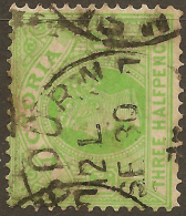 VICTORIA 1886 1 1/2d Apple-green SG 333 U #VI642 - Oblitérés