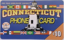 USA - Connecticut, PT1 Prepaid Card $10, Exp.date 01/01, Used - Altri & Non Classificati