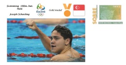 Spain 2016 - Olympic Games Rio 2016 - Gold Medal Swimming Male Singapore Cover - Other & Unclassified