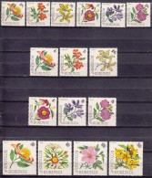 Burundi Flowers 1966 Mi#217-232 Mint Never Hinged - Nuevos